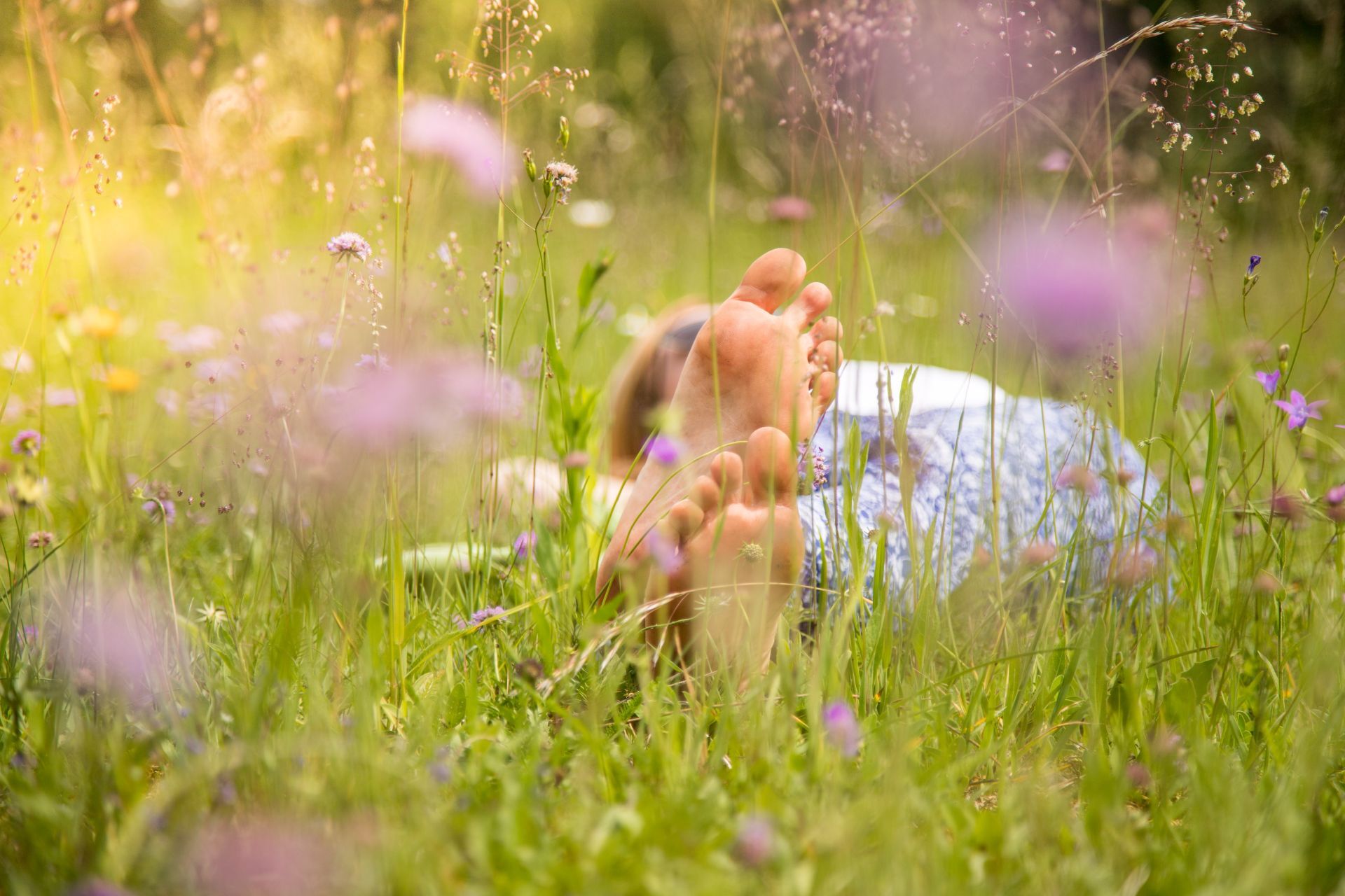 Füße im Sommer